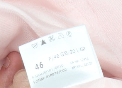 Basler Womens Pink Cotton Blazer Jacket Size 18