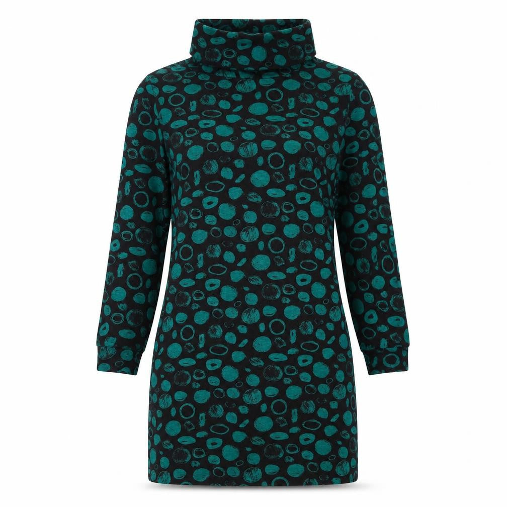 Roman Women's Multicoloured Cowl Neck Dress Size 10