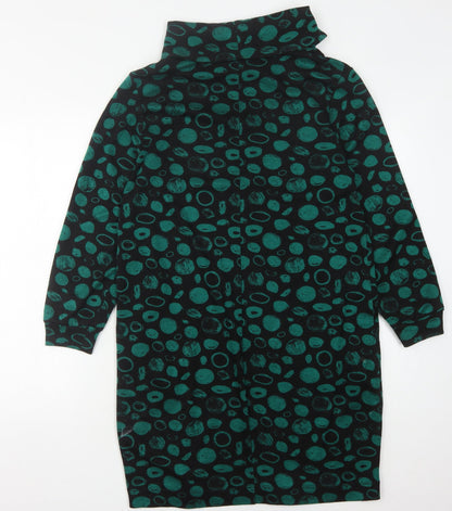 Roman Women's Multicoloured Cowl Neck Dress Size 10