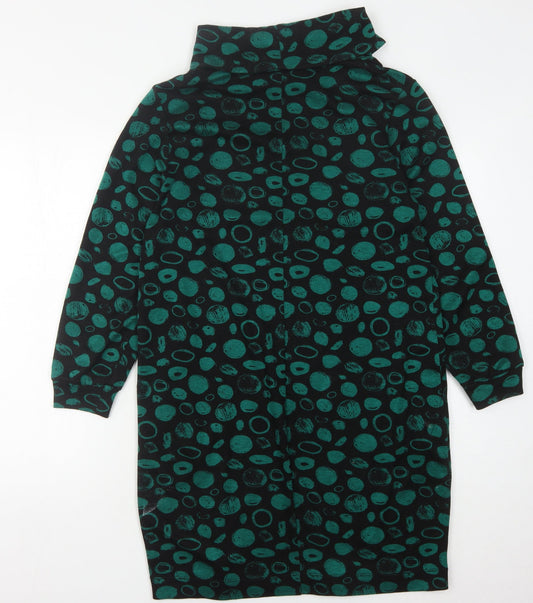 Roman Women's Multicoloured Cowl Neck Dress Size 10