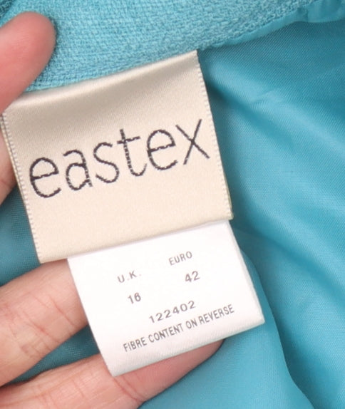 Eastex Women's Blue Polyester Skirt, Size 16, Good Condition