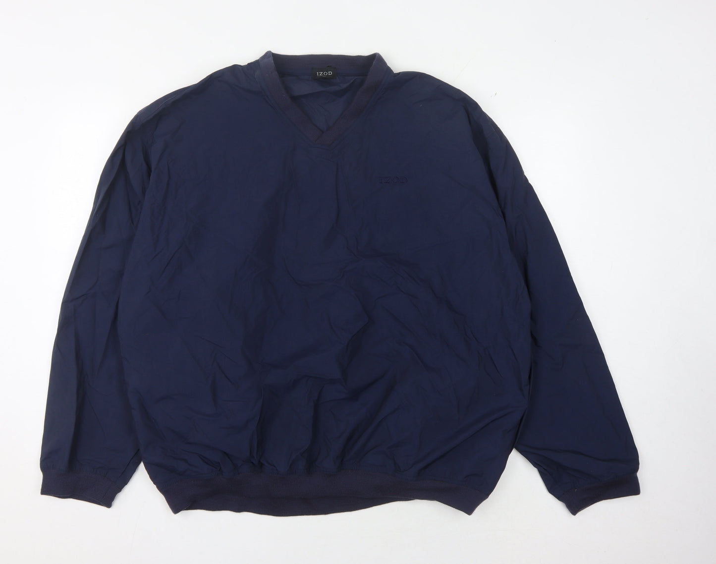 Mens UK Size XL IZOD Blue Pullover Sweatshirt