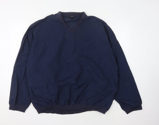 Mens UK Size XL IZOD Blue Pullover Sweatshirt