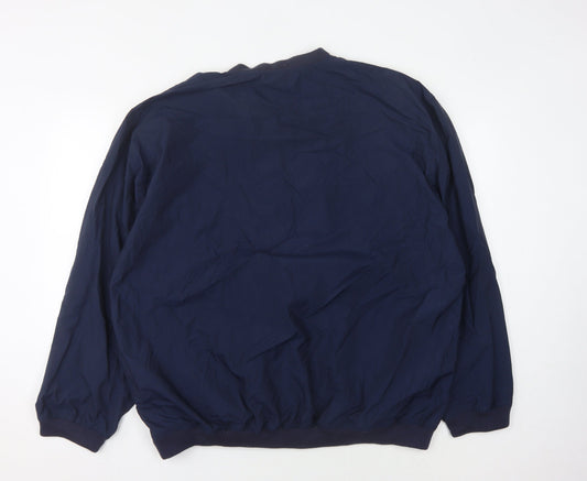 Mens UK Size XL IZOD Blue Pullover Sweatshirt
