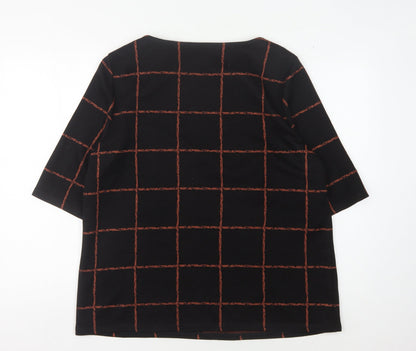 Womens UK Size 16 Laura Ashley Black Tunic Blouse