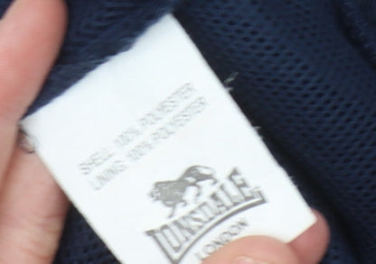 Lonsdale Women's Blue Windbreaker Jacket Size 16