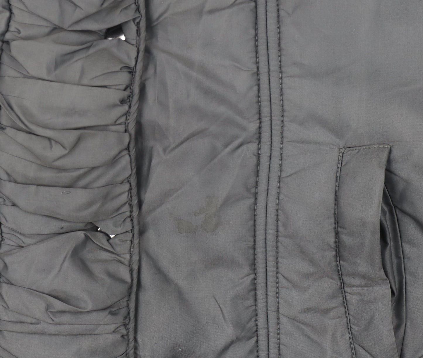 Precis Women's Grey Hooded Jacket Size 12