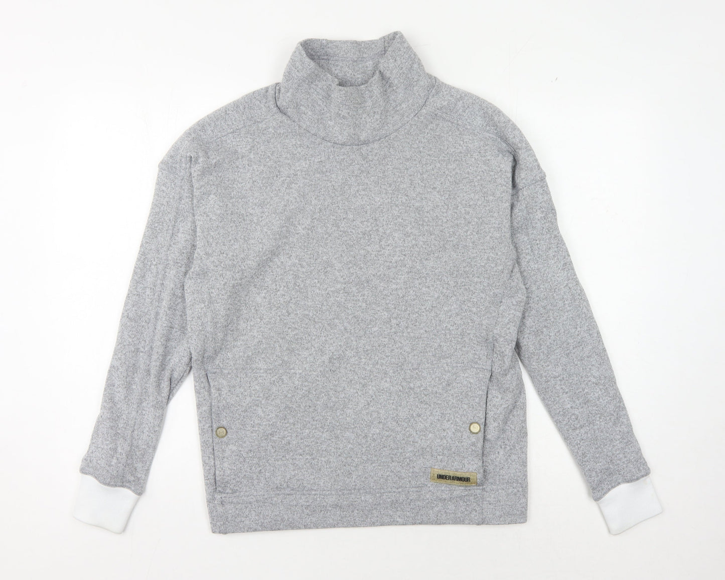 Unisex Adults UK Size S Under armour Grey Pullover Sweatshirt