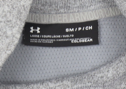 Unisex Adults UK Size S Under armour Grey Pullover Sweatshirt