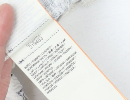 Superdry Women's White Printed Shorts with Tassels