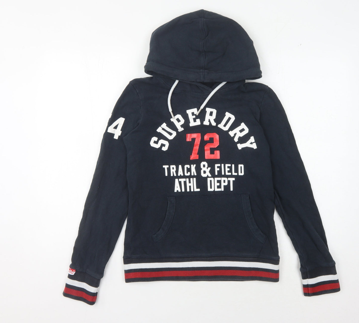 Superdry Women's Blue Pullover Hoodie Size 8