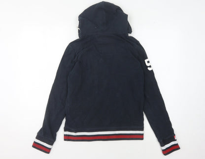 Superdry Women's Blue Pullover Hoodie Size 8