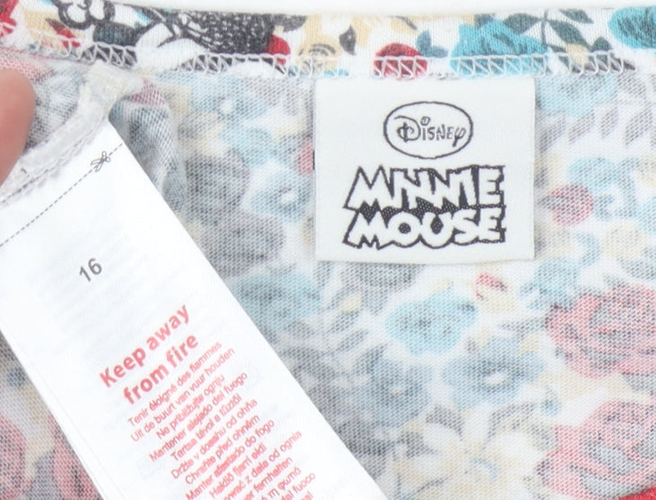 Womens UK Size 16 Disney Multicoloured Basic T-Shirt