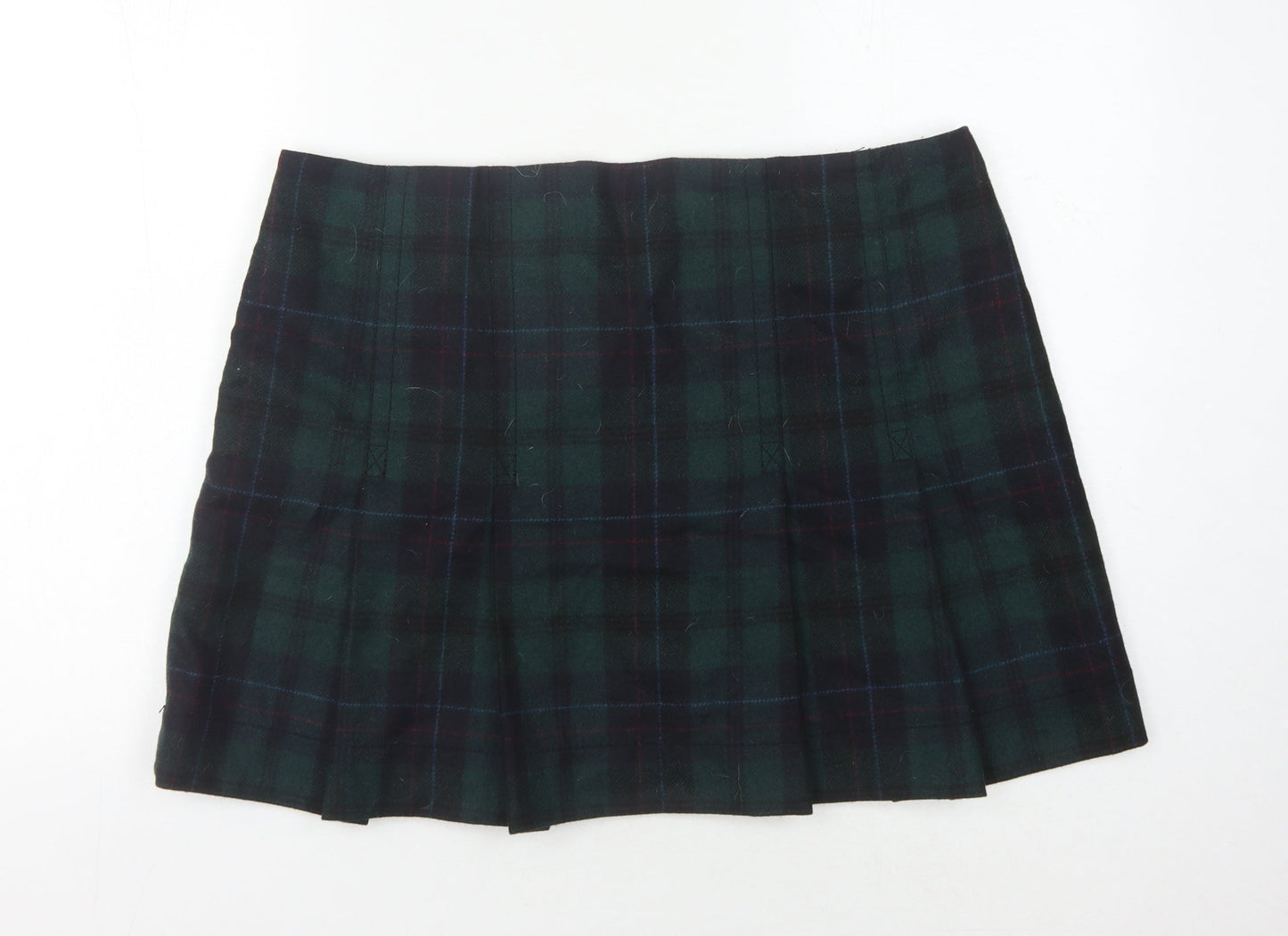 GAP Women's Multicoloured Plaid Pleated Skirt Size 16