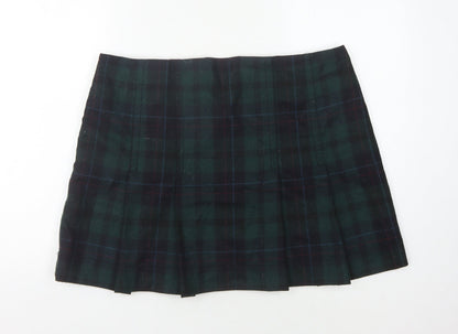 GAP Women's Multicoloured Plaid Pleated Skirt Size 16