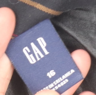 GAP Women's Multicoloured Plaid Pleated Skirt Size 16