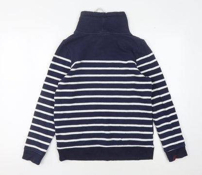 Joules Women's Blue Striped Sweatshirt, Size 6