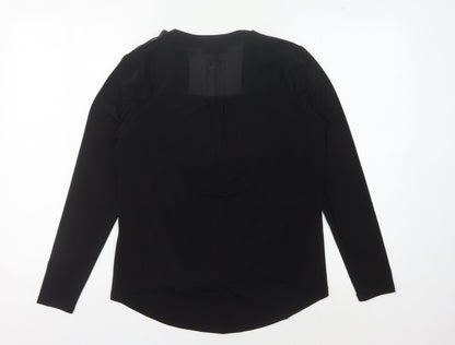Coast Women's Black Wrap Top, Size 10