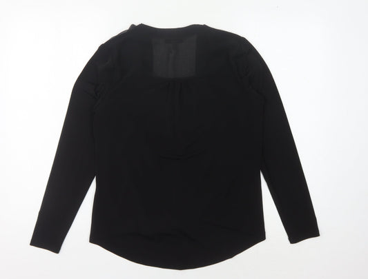 Coast Women's Black Wrap Top, Size 10