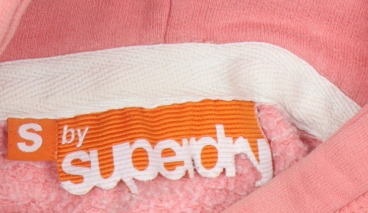 Superdry Women's Pink Pullover Hoodie, Size S