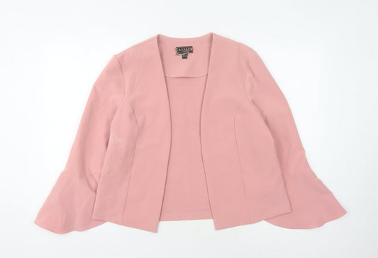 Lipsy Women's Pink Blazer, Size 16, Elegant Long Sleeve