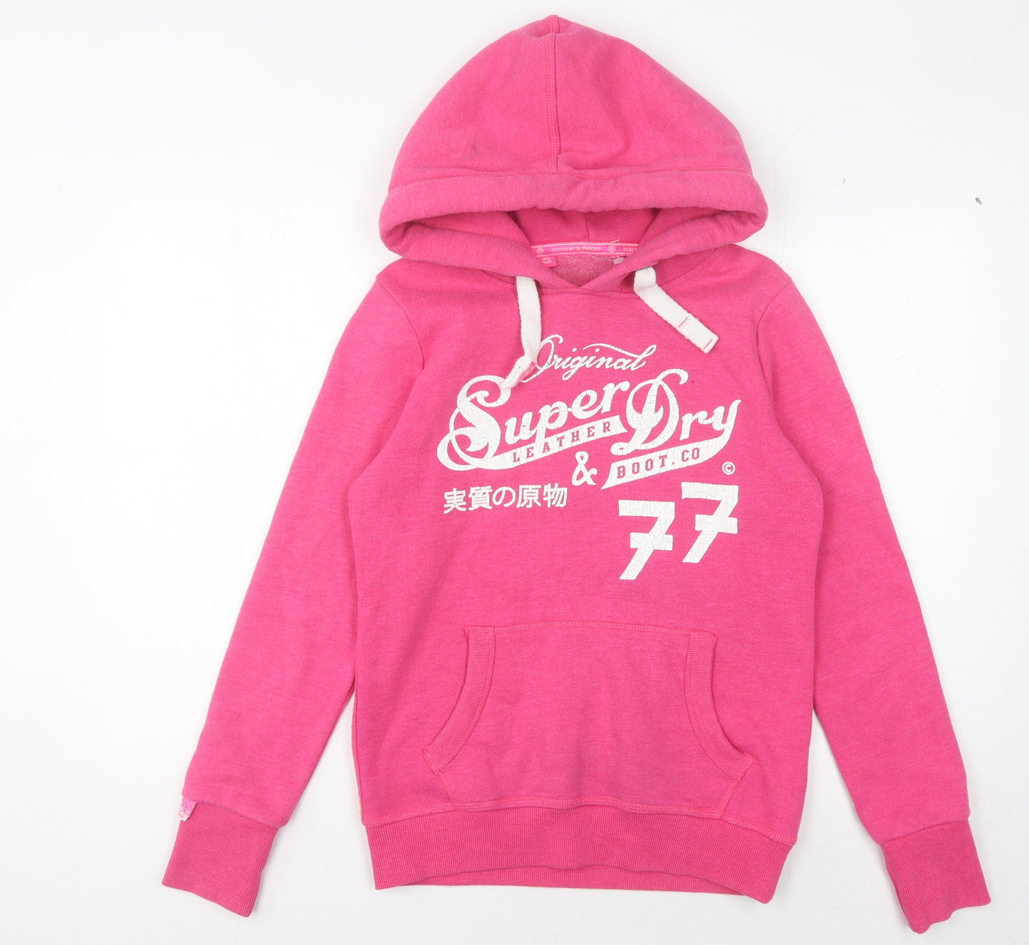 Superdry Women's Pink Pullover Hoodie S