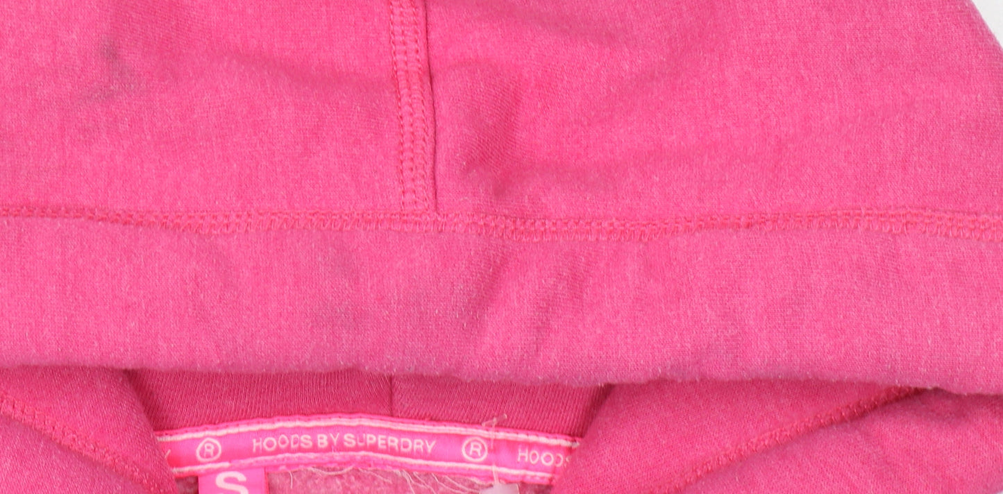 Superdry Women's Pink Pullover Hoodie S