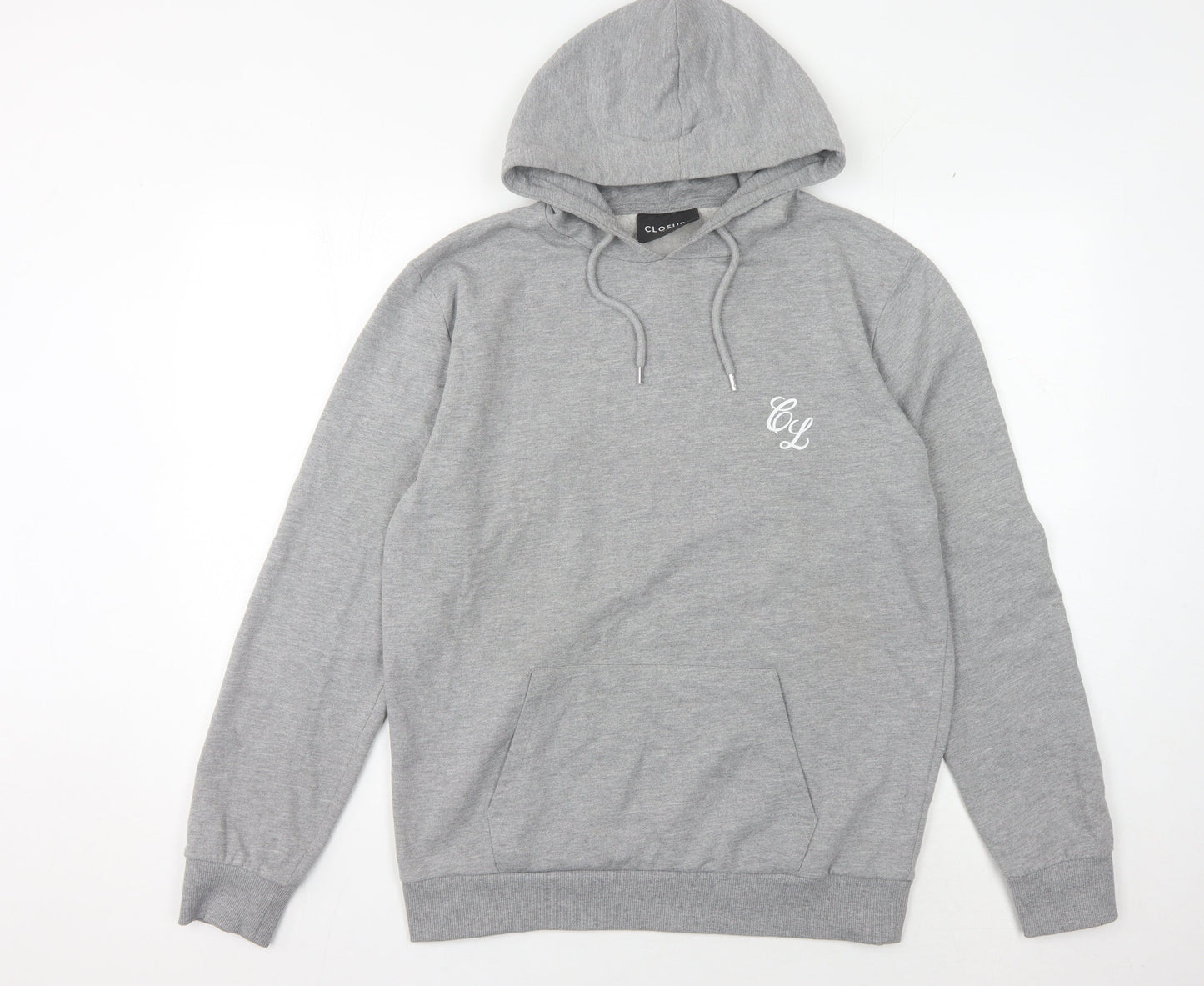 Mens UK Size M Closure London Grey Pullover Hoodie