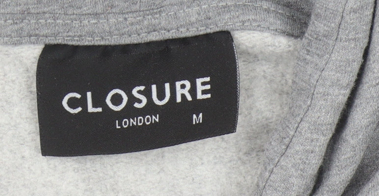 Mens UK Size M Closure London Grey Pullover Hoodie