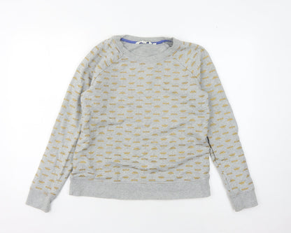 Boden Women's Grey Animal Print Sweatshirt S