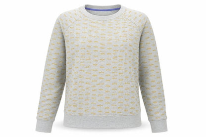 Boden Women's Grey Animal Print Sweatshirt S