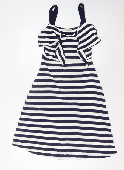 Oasis Women's Striped Dress, Black/White, Size S