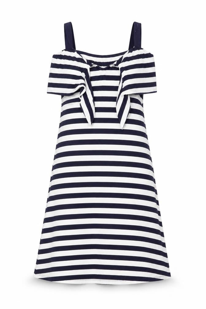 Oasis Women's Striped Dress, Black/White, Size S