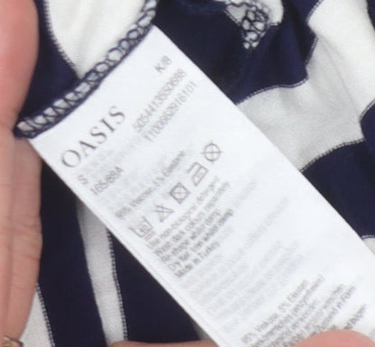 Oasis Women's Striped Dress, Black/White, Size S