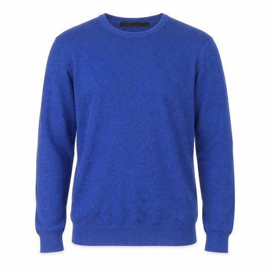 Kenneth Cole Men's Blue Cotton Pullover Sweater L