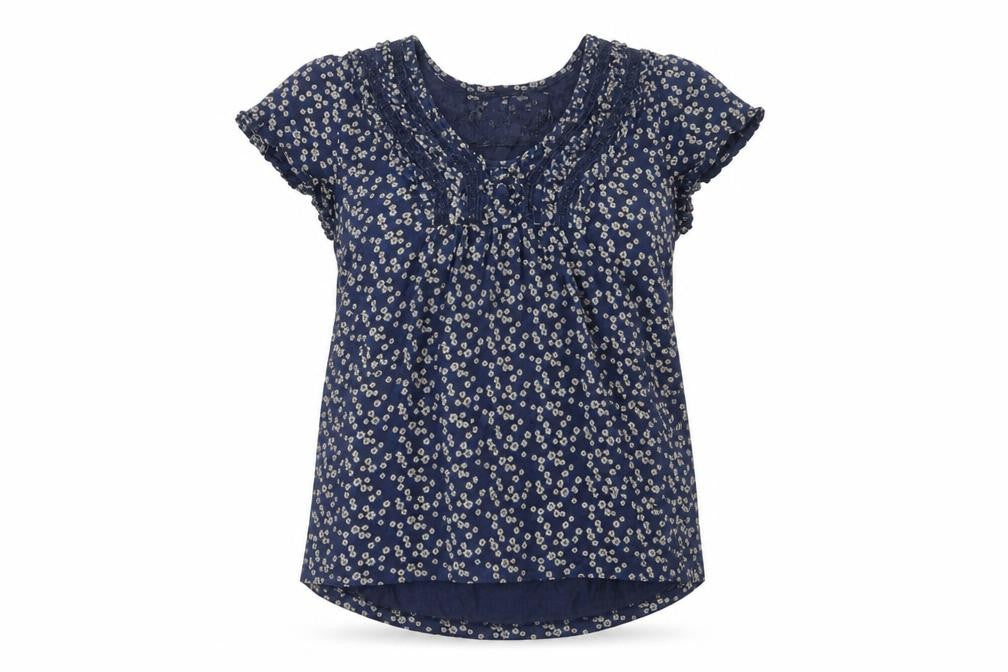 Womens UK Size 10 Rocha John Rocha Blue Basic Blouse