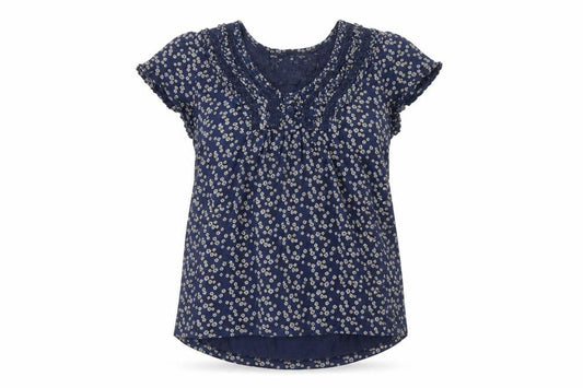 Womens UK Size 10 Rocha John Rocha Blue Basic Blouse