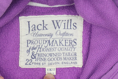 Womens UK Size 12 Jack Wills Purple Pullover Hoodie