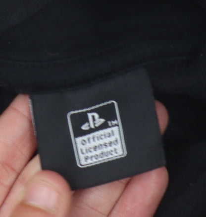George Boys Black Pullover Hoodie with PlayStation Logo