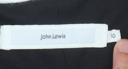 John Lewis Women's Blue Knee Length Sheath Dress Size 10