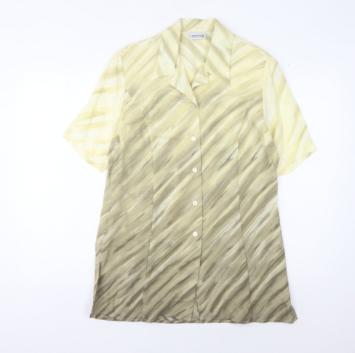 Womens UK Size 10 Bianca Multicoloured Basic Blouse