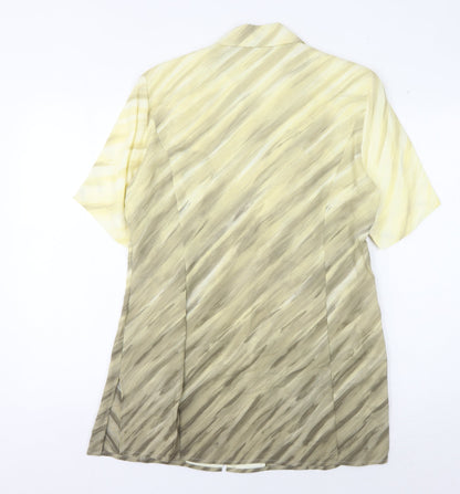 Womens UK Size 10 Bianca Multicoloured Basic Blouse