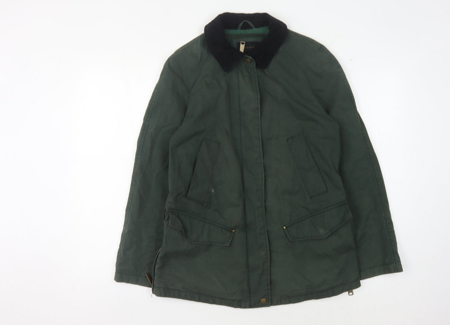 Zara Basic Men's Green Military Coat in Size S