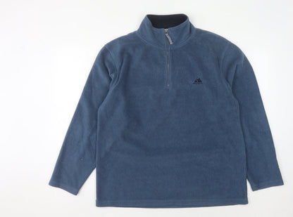 Rush Men's Blue Fleece 1/4 Zip Sweatshirt M