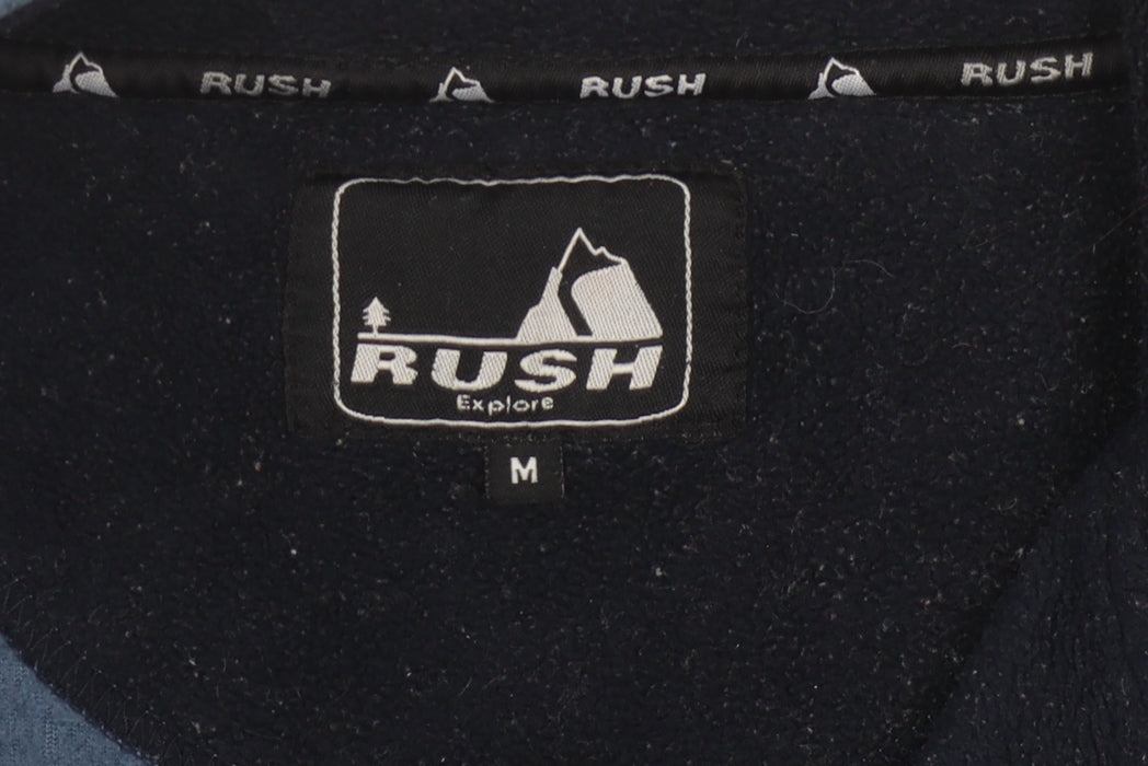 Rush Men's Blue Fleece 1/4 Zip Sweatshirt M