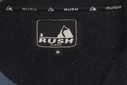 Rush Men's Blue Fleece 1/4 Zip Sweatshirt M