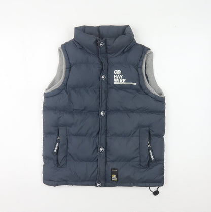 Haywire Boys Blue Puffer Jacket L with Logo