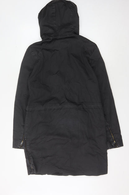 Jack & Jones Unisex Kids Black Hooded Parka 18 Years