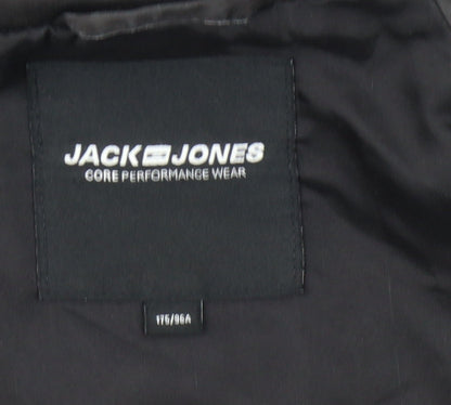 Jack & Jones Unisex Kids Black Hooded Parka 18 Years