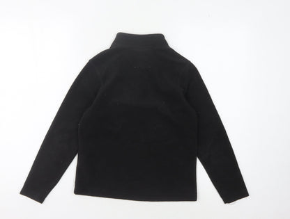 Regatta Boys Black Fleece 1/4 Zip Sweatshirt - Size 10 Years